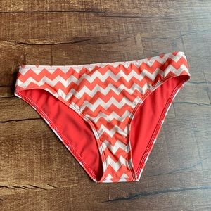 Basta bold pink/white zigzagging Bikini 👙 bottom